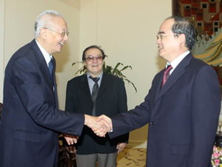 Phó Thủ tướng Nguyễn Thiện Nhân tiếp ông Wei Ji Zhong, Phó Chủ tịch danh dự Hội đồng Olympic châu Á.