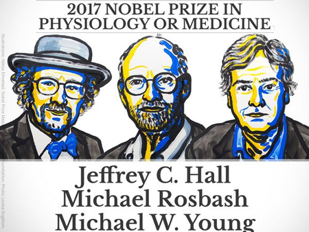 Ba nhà khoa học Mỹ giành giải Nobel Y học 2017.