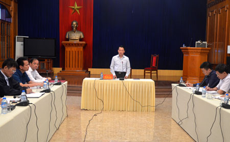 Chủ tịch UBND tỉnh Đỗ Đức Duy chủ trì cuộc họp triển khai thực hiện kết luận của Thanh tra Chính phủ chiều ngay 23/10.