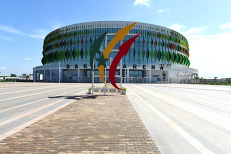 Sân vận động Dakar Arena ở ngoại ô thủ đô Dakar của Senegal.