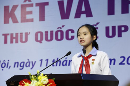 Nguyễn Thị Bạch Dương (lớp 9A, trường THCS Nguyễn Trãi, Nam Sách, Hải Dương).