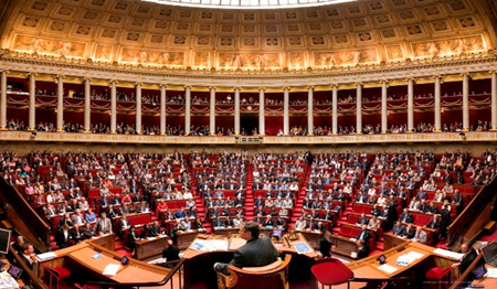 Một phiên họp của Hạ viện Pháp.