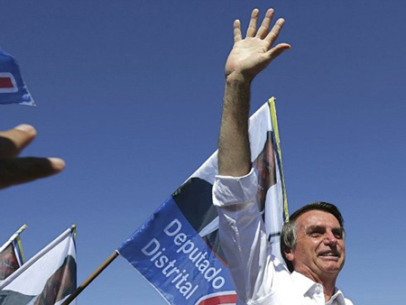 Ứng cử viên Tổng thống Brazil Jair Bolsonaro.