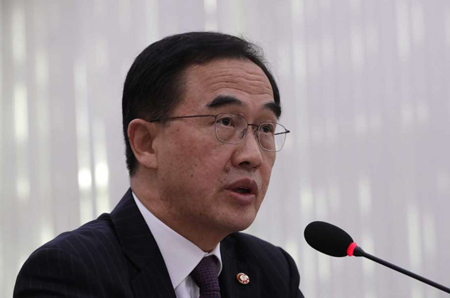 Bộ trưởng Thống nhất Hàn Quốc Cho Myoung-gyo.