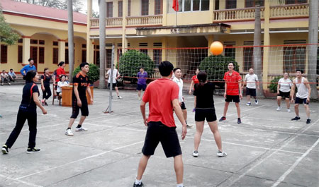 Môn bóng chuyền hơi phát triển mạnh ở cơ quan, đơn vị, xã, thị trấn, thôn bản và khu phố ở huyện Trấn Yên.