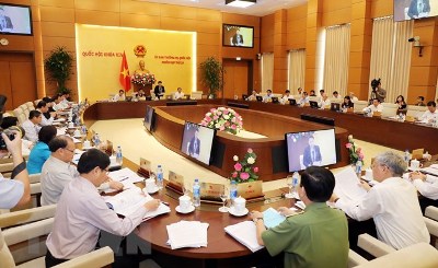 Quang cảnh Phiên họp thứ 28 của Ủy ban Thường vụ Quốc hội.