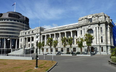 Tòa nhà Quốc hội New Zealand.