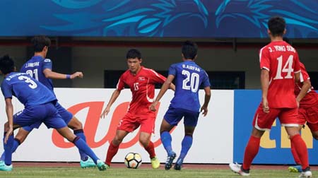 U19 CHDCND Triều Tiên không thể ngăn U19 Thái Lan giành chiến thắng.