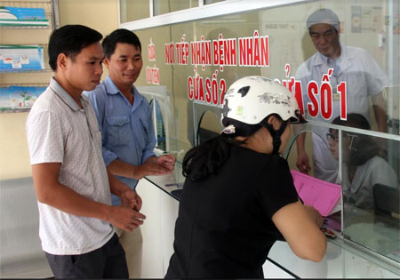 Nơi tiếp nhận của Trung tâm Y tế huyện Lục Yên rất thuận tiện cho bệnh nhân.
