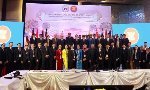 Các đại biểu tham dự AMMS-5. (Ảnh: Bộ Thể thao và Du lịch Thái Lan).
