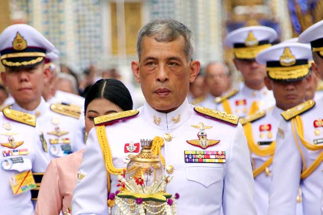 Nhà vua Thái Lan Maha Vajiralongkorn.