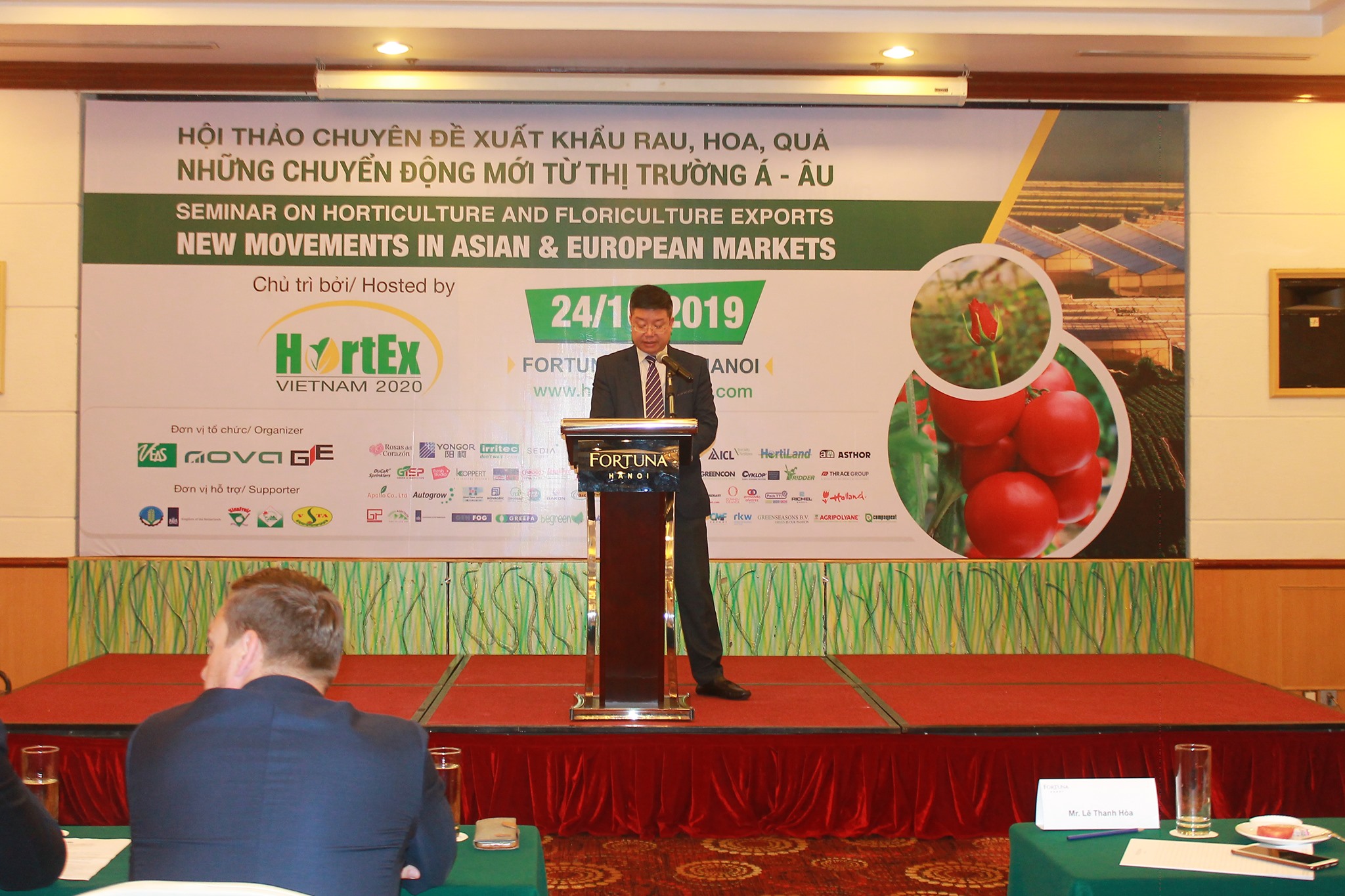 TS. Lê Thanh Hòa - Phó Cục trưởng Cục Chế biến và Phát triển thị trường nông sản phát biểu tại hội thảo