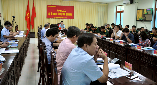 Các đại biểu tham dự tập huấn tại điểm cầu Yên Bái.