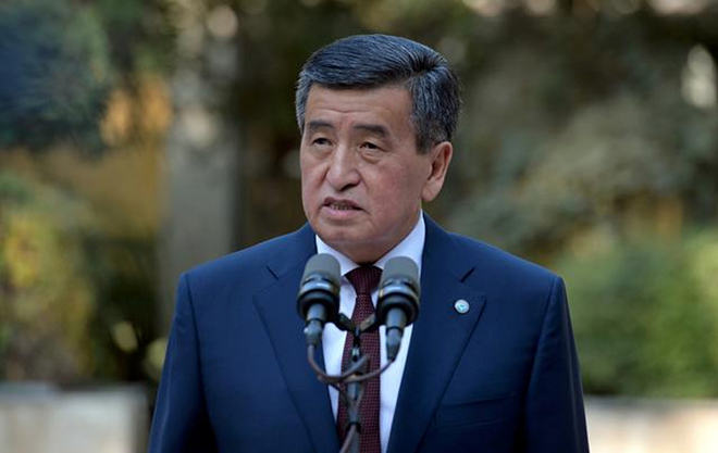 Tổng thống Kyrgyzstan Sooronbai Jeenbekov.