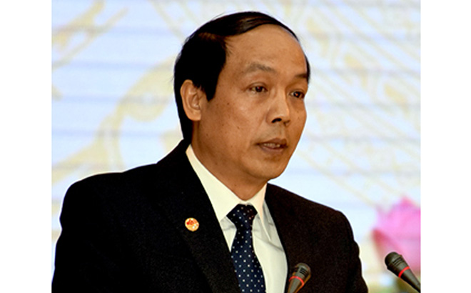 Ông Vũ Xuân Hợi - Bí thư Đảng ủy, Giám đốc Sở Khoa học và Công nghệ tỉnh Yên Bái.