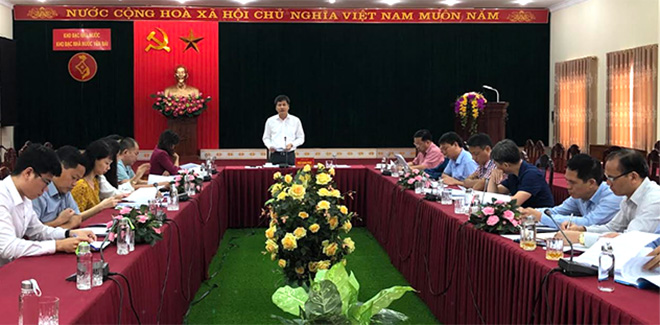 Đồng chí Ngô Hạnh Phúc – Phó Chủ tịch UBND tỉnh phát biểu tại điểm cầu  tỉnh Yên Bái.