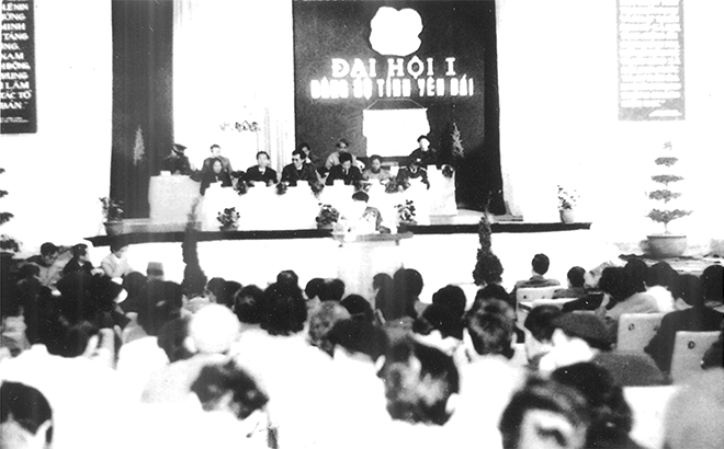 Đại hội Đảng bộ tỉnh Yên Bái nhiệm kỳ 1992 - 1996 hoạch định chủ trương, đường lối, chiến lược phát triển kinh tế - xã hội sau khi tái lập tỉnh.