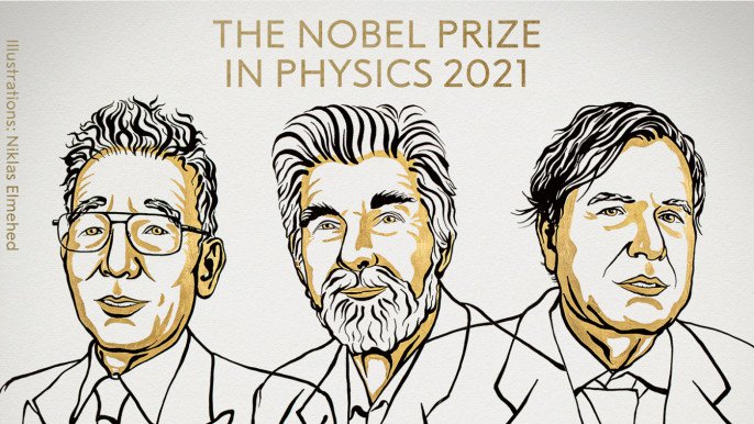 Giải Nobel Vật lý được trao cho ba nhà khoa học Syukuro Manabe, Klaus Hasselmann và Giorgio Parisi.