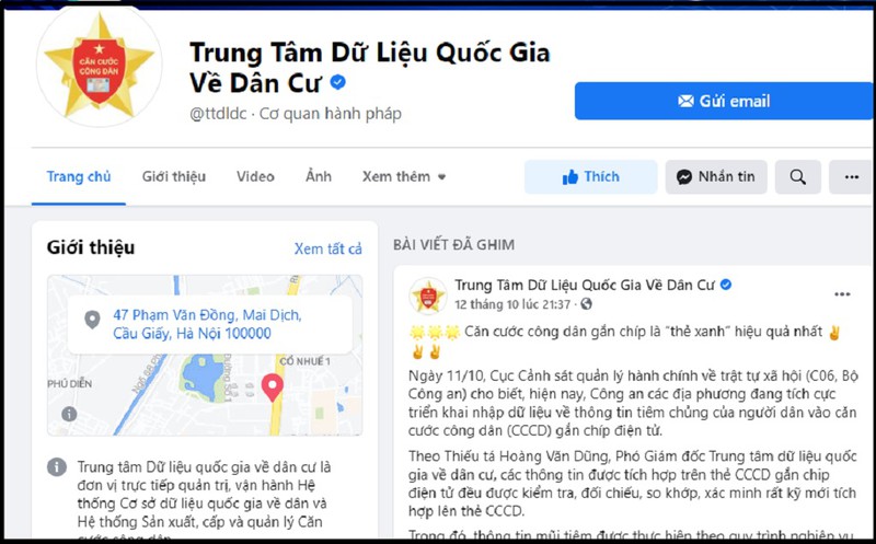 Trang Fanpage nhận được nhiều phản ánh, kiến nghị của công dân liên quan đến thẻ CCCD gắn chip.