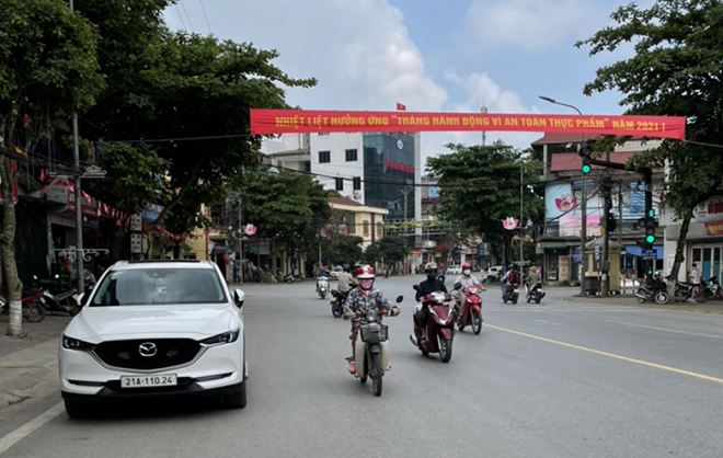 Thành phố Yên Bái là một trong những địa bàn nằm trong 173 xã, phường, thị trấn của tỉnh Yên Bái đạt cấp độ 1 trong đợt dịch bệnh COVID-19. (Ảnh: Thủy Thanh)