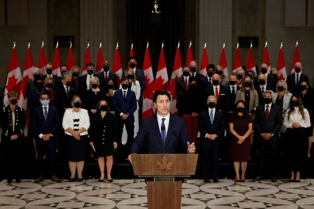 Thủ tướng Canada Justin Trudeau công bố thành viên nội các.