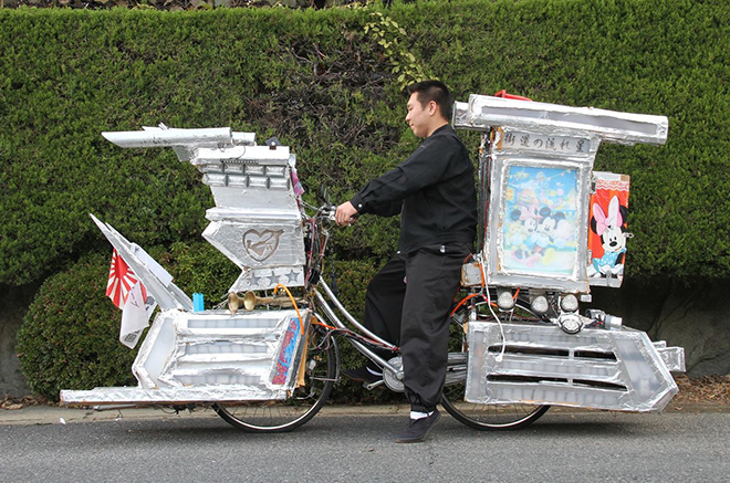 Văn hóa trang trí xe đạp vô cùng độc lạ chỉ có ở Nhật Bản.