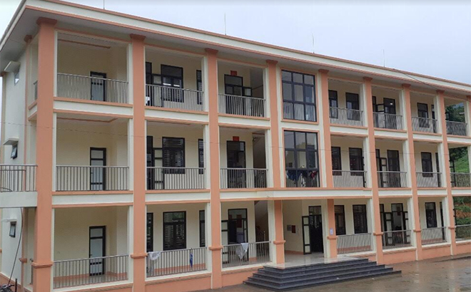Công trình Trường Phổ thông Dân tộc bán trú Tiểu học Púng Luông, xã Púng Luông, huyện Mù Cang Chải hoàn thành trước 2 tháng.