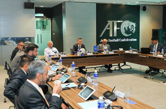 Quang cảnh cuộc họp Ban thi đấu AFC. Ảnh: VFF.
