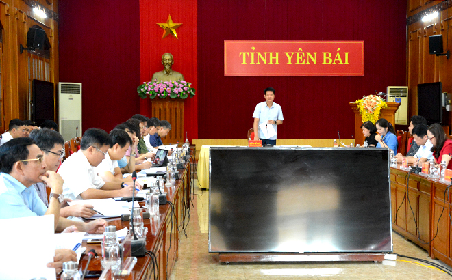 Đồng chí Nguyễn Thế Phước – Ủy viên Ban Thường vụ Tỉnh ủy, Phó Chủ tịch UBND tỉnh kết luận buổi làm việc.