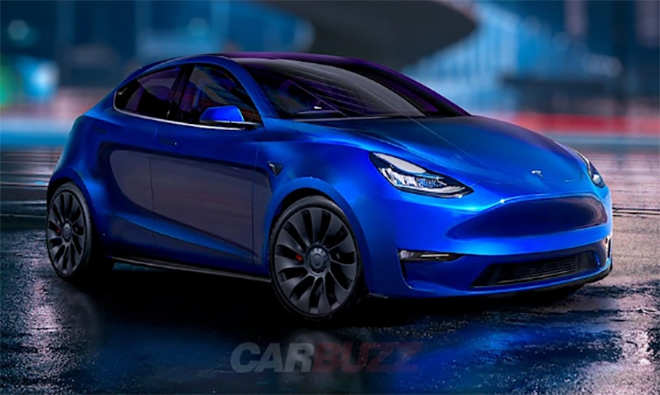 Bản dựng mẫu xe điện giá bình dân của Tesla.