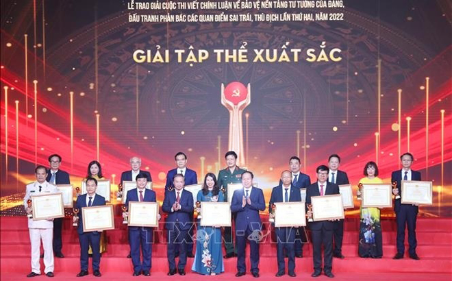 Các tập thể có thành tích xuất sắc nhận Bằng khen của Ban Tổ chức cuộc thi Chính luận về bảo vệ nền tảng tư tưởng của Đảng lần thứ 2