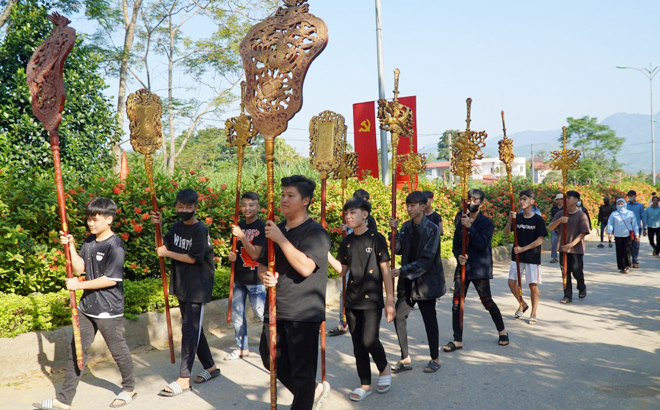 Lễ rước Canaval năm nay ở đền Đông Cuông sẽ có 200 người  tham gia