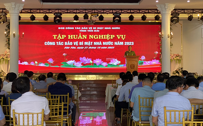 Quang cảnh lớp tập huấn.