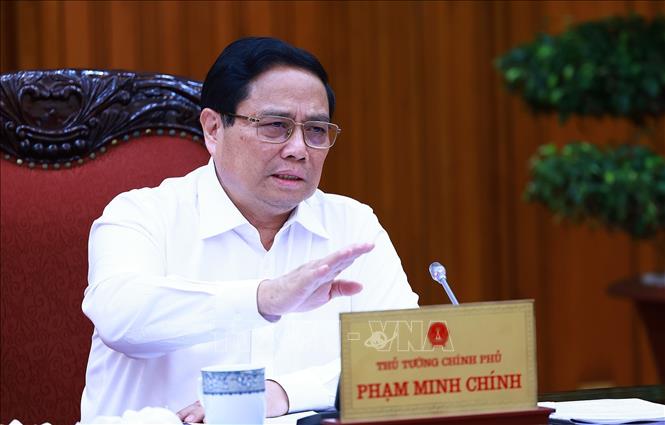 Thủ tướng Phạm Minh Chính chủ trì buổi làm việc.