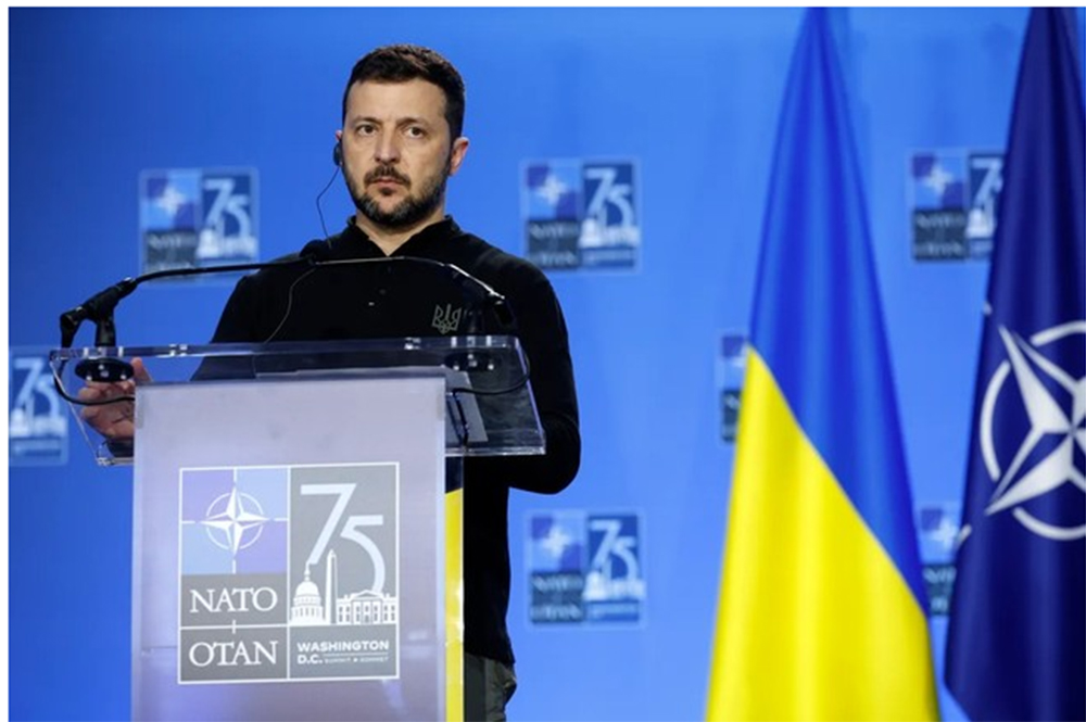 Tổng thống Ukraine Volodymyr Zelensky.