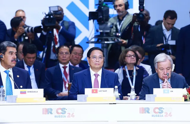 Thủ tướng Phạm Minh Chính phát biểu tại Hội nghị các Nhà lãnh đạo BRICS mở rộng năm 2024