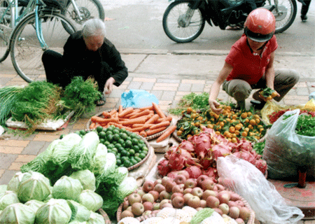 Rau xanh là mặt hàng tăng giá nhanh nhất.
