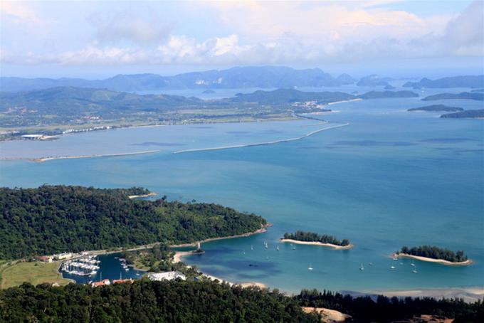 Langkawi từ trên cáp treo Cable Car.