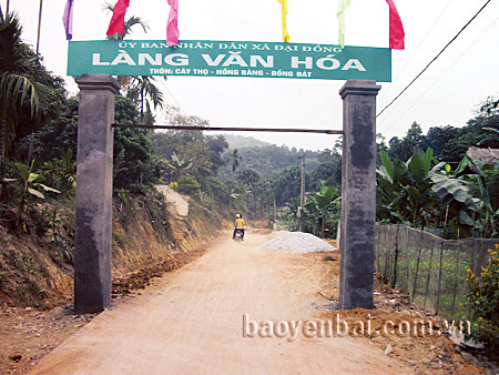 Tuyến đường vào ba thôn Cây Thọ, Hồng Bàng, Đồng Đát vừa được hoàn thành và đưa vào sử dụng.