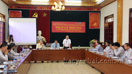 Đồng chí Hoàng Xuân Nguyên- Phó Chủ tịch UBND tỉnh phát biểu tại buổi làm việc
