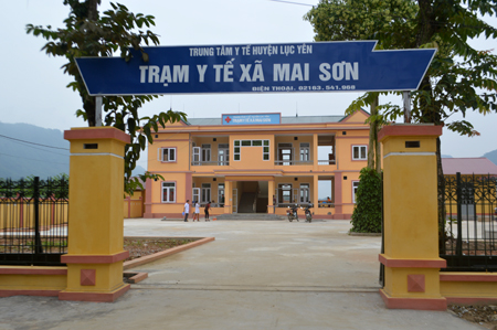 Trạm Y tế xã Mai Sơn được đầu tư xây dựng khang trang.