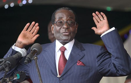 Tổng thống Zimbabwe Mugabe.