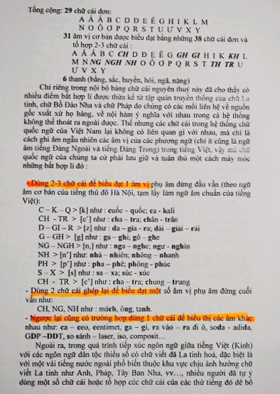 Đề xuất tiếng Việt gây sốc dư luận của PGS.TS Bùi Hiền. Tuy nhiên, đây chỉ là nghiên cứu, ý kiến cá nhân chưa được tổ chức nào chấp nhận.