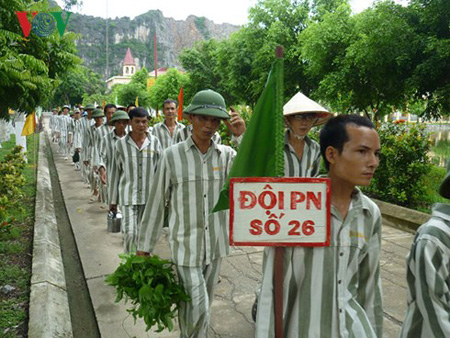 Phạm nhân trại giam Ninh Khánh, Ninh Bình.