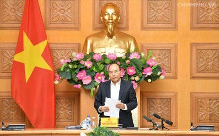 Thủ tướng Nguyễn Xuân Phúc chủ trì phiên họp.