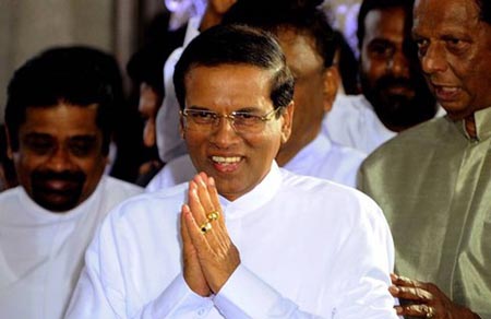 Tổng thống Sri Lanka Maithripala Sirisena.