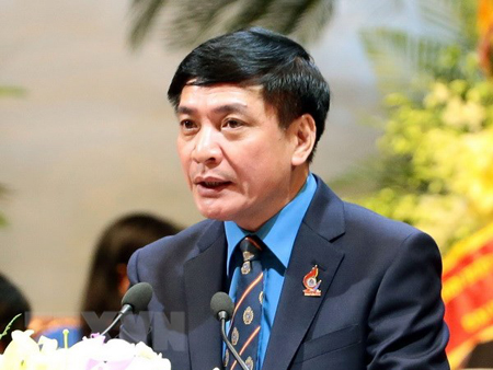 Ông Bùi Văn Cường, Ủy viên Trung ương Đảng, Chủ tịch Tổng Liên đoàn Lao động Việt Nam.