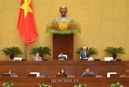 Phó Chủ tịch Quốc Uông Chu Lưu điều hành nội dung thảo luận dự án Luật Thi hành án hình sự (sửa đổi).