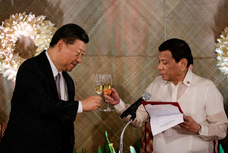 29 thỏa thuận được ký kết ngày 20-11 khi Chủ tịch Trung Quốc Tập Cận Bình bắt đầu chuyến thăm 2 ngày tới Philippines.