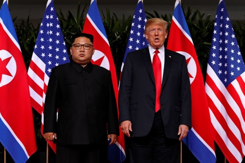 Nhà lãnh đạo Triều Tiên Kim Jong Un và Tổng thống Mỹ Donald Trump.